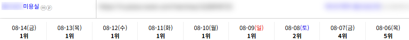 일반/기타 키워드 순위 상승 레퍼런스