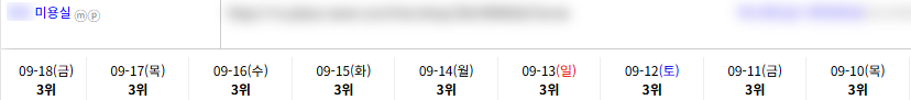일반/기타 키워드 순위 상승 레퍼런스