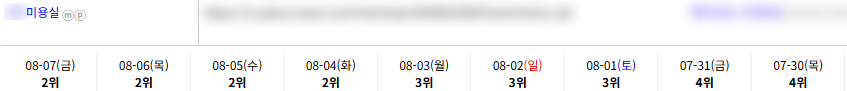 일반/기타 키워드 순위 상승 레퍼런스
