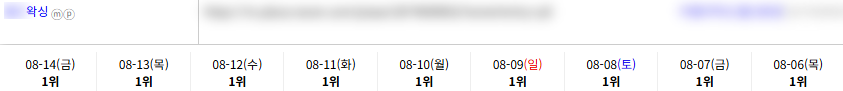 일반/기타 키워드 순위 상승 레퍼런스